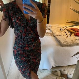 Veronica Beard Floral Midi Dress